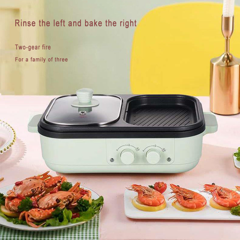 Hot Pot Barbecue Integrated Pot Dormitory Home Multi Functional Electric Cooker